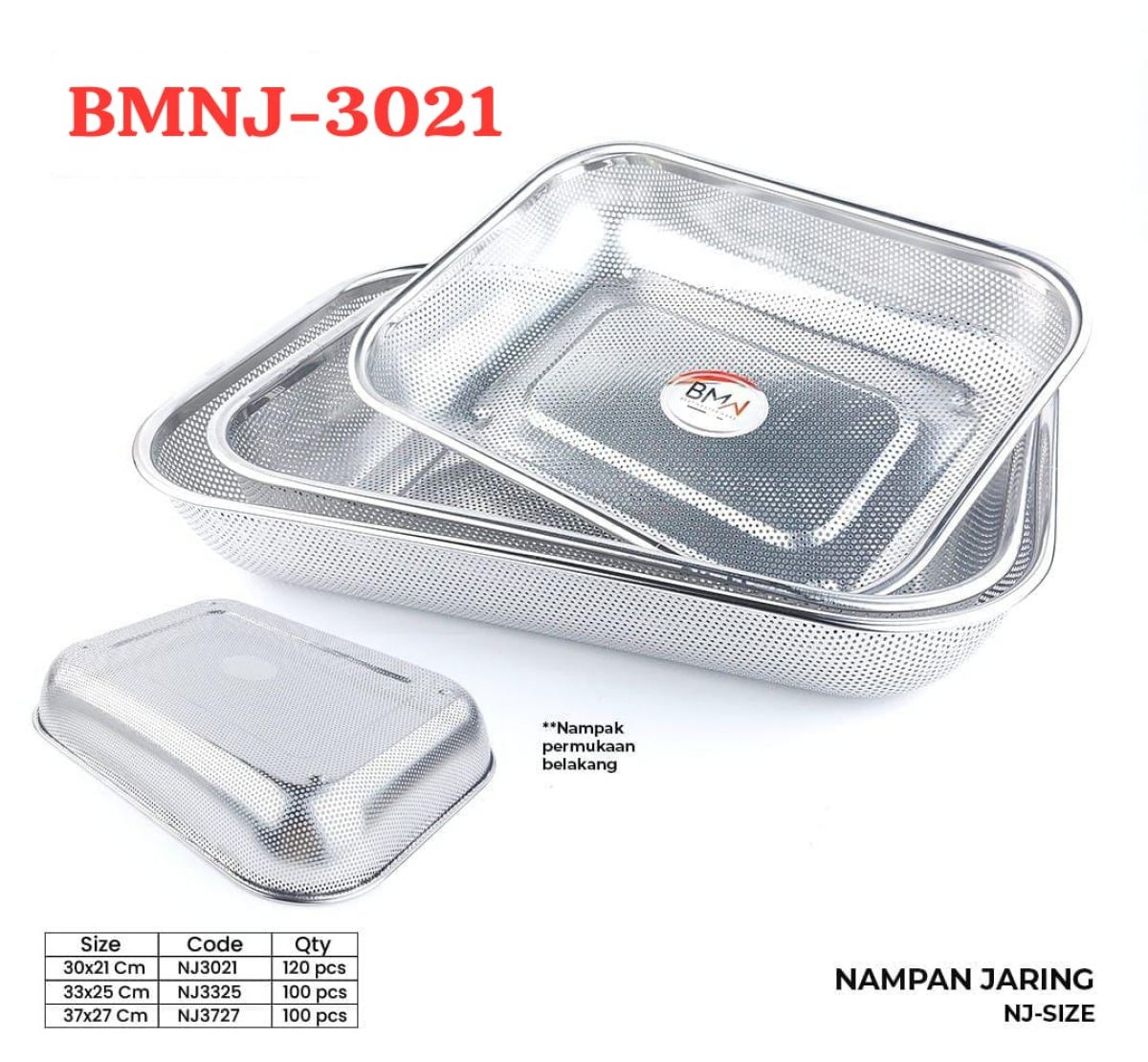 NAMPAN JARING BMNJ-3021 SIZE 30CM * 21CM ISI 120 PCS