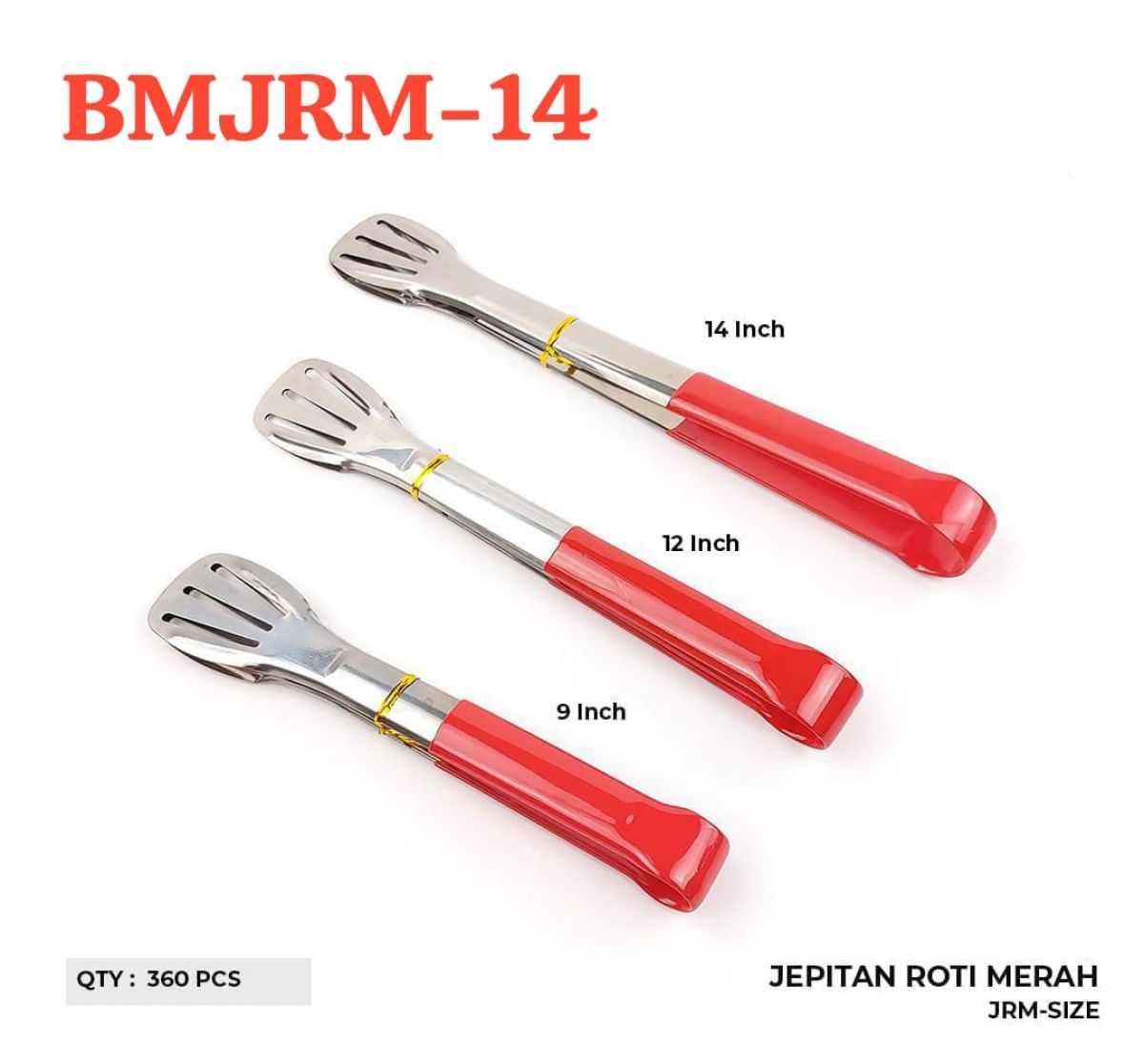 JEPITAN ROTI MERAH BMJRM-14 SIZE 14 INCH ISI 30 LUSIN