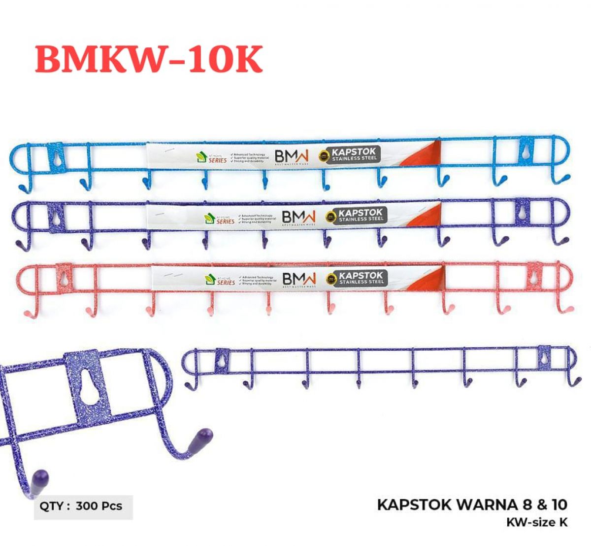 KAPSTOK WARNA BMKW-10K 10 KAIT ISI 25 LUSIN