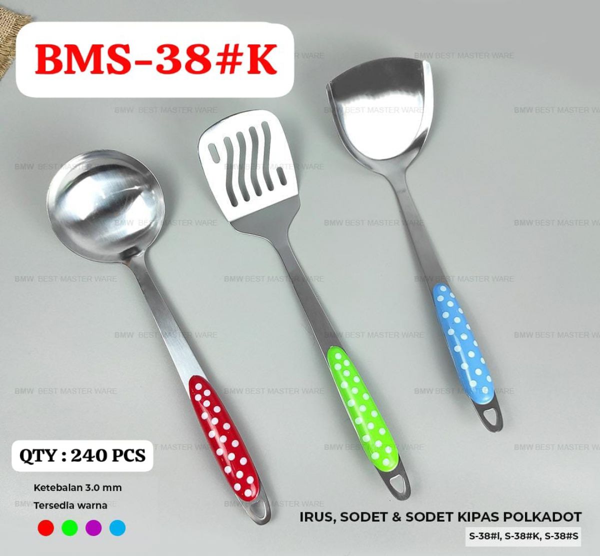 SODET KIPAS POLKADOT BMS-38#K ISI 20 LUSIN