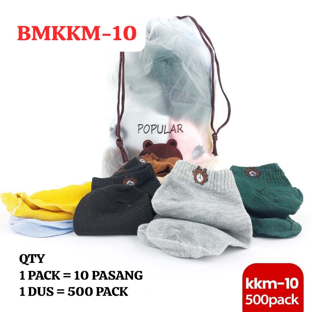 KAOS KAKI BMKKM-10 ISI 500 PACK